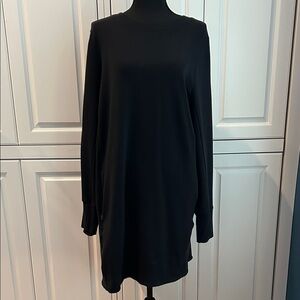 Lightly Worn Athleta Super Soft Black Long Sleeve Dress